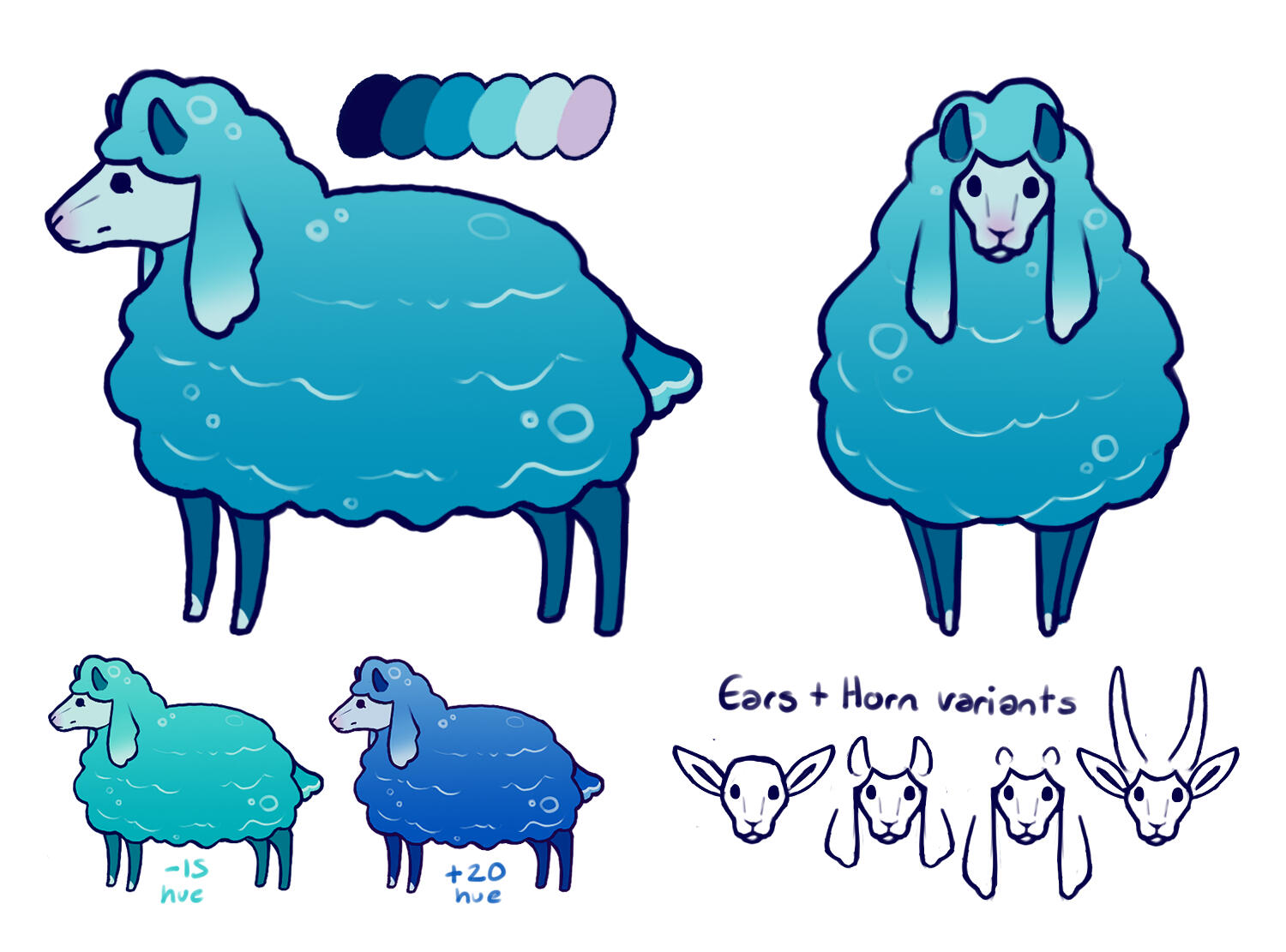 Sheep Variants Design Sheep Variants Design